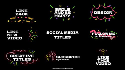 Dynamic Social Media Engagement Titles with Playful Animation