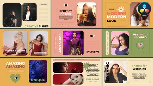 Stylish Fashion Scenes for DaVinci Resolve