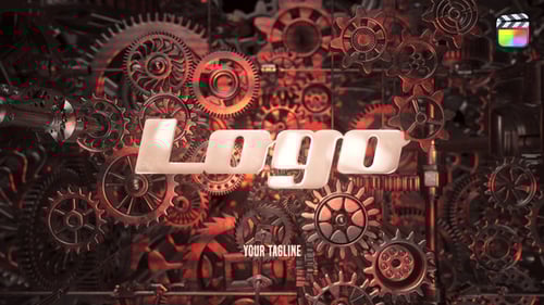 Industrial 3D Metal Logo Intro - FCPX