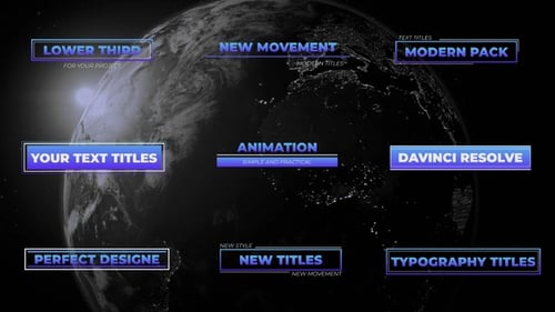 Gradient Elegant Titles for DaVinci Resolve.