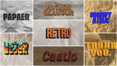 Paper Texture Backgrounds & Typography Collection