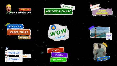 Collage Photo Lower Thirds V2 | MOGRT