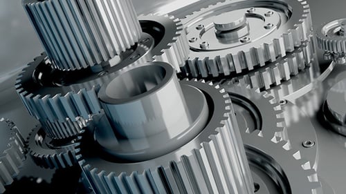 Complex Mechanism of Gears in Motion 3
