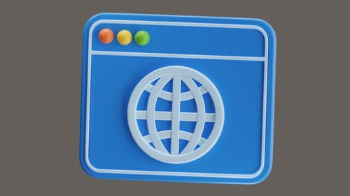 3D Animation of The domain used to find the webpage