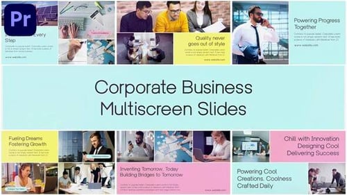 Minimal Multiscreen Corporate Business Slideshow | MOGRT