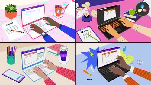 Typing Hands Explainer for DaVinci Resolve