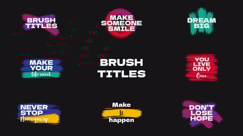 Brush Titles | AE