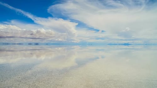 Salar de Uyuni, Bolivia durante la estación húmeda