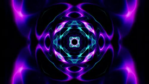 Vj Neon Kaleidoscope Loop 4K 08