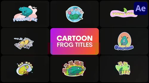Cartoon Frogs for After Effects