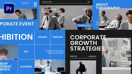 Clean Modern Corporate Event Presentation Template