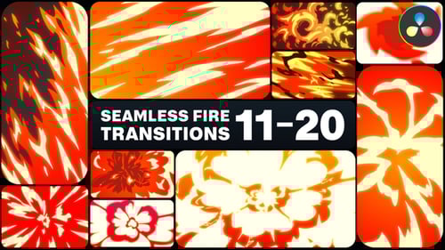 Seamless Fire Transitions for DaVinci Resolve