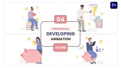 Financial Developing Animation Scene, Elements ft. Animated Success ...