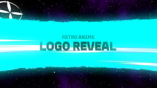 Retro Anime Logo Reveal