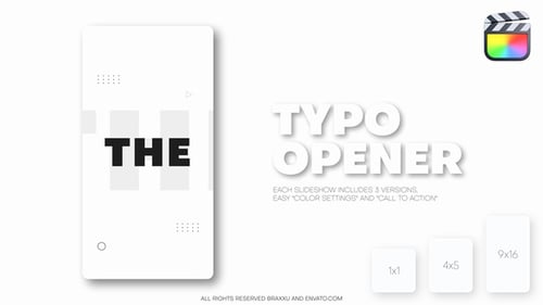 Presentación de diapositivas de tipografía vertical: carretes, publicaciones, cortos