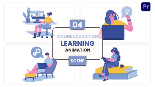 School Communicating Concept Animation Scene, Elements ft. academy ...