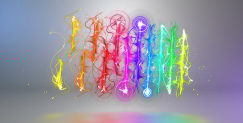 Dynamic Colorful Fluid Lines Logo Reveal