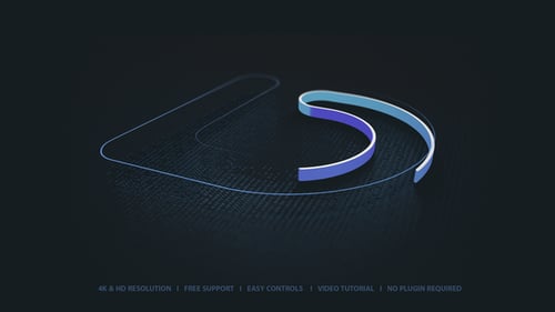 Sleek Digital Logo Glitch Reveal Opener
