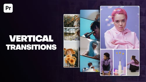 Clean Vertical Split Screen Transitions for Mobile Content