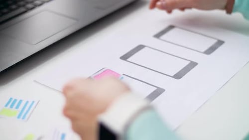 Mobile App Designer Creating Interface and Layout