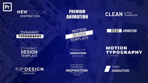 Clean Titles Animation for Premiere Pro