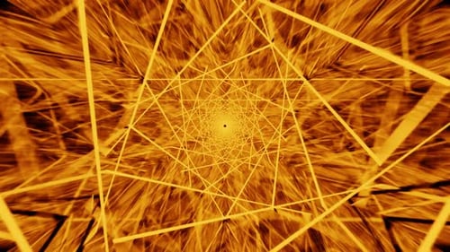 Túnel de lâmpada de ouro abstrato do Ramadã