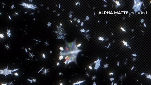 Schneeflocken Kristalle Alpha
