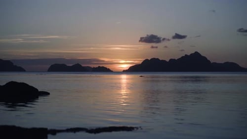 4K Sunset Time lapse Over The Ocean
