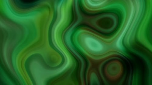 Green Trendy Wavy Marble Liquid Animation