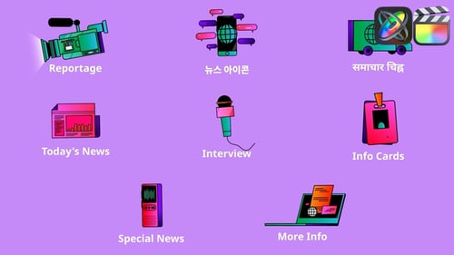 News Icons And Titles for FCPX
