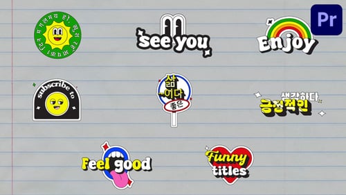 Funny Stickers for Premiere Pro