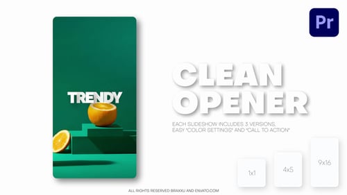 Vertical Clean Slideshow – Reels, Post, Shorts