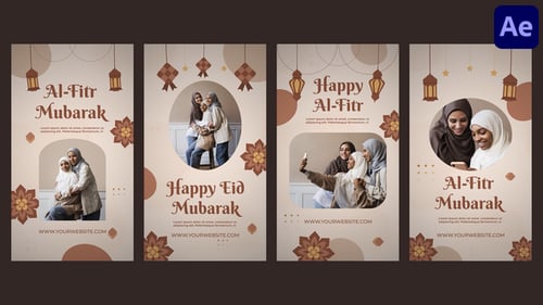 Elegant Eid Al-Fitr Instagram Story Templates
