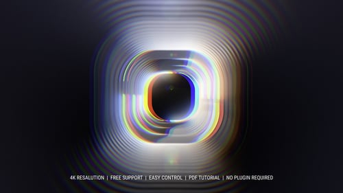 Dynamic Abstract Logo Reveal with Light Trails