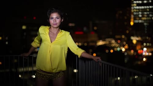 Woman Dancing Party Luxury Apartment Music Disco