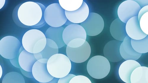 White Moving Appearing Circles Animation Background