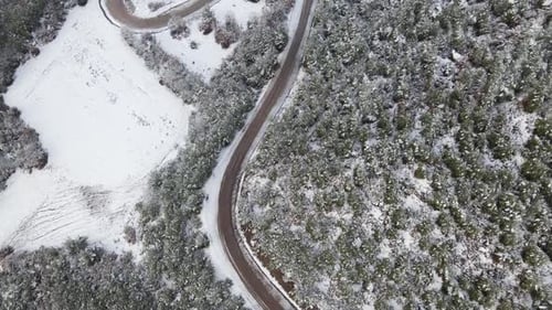 Winter Road Aerial