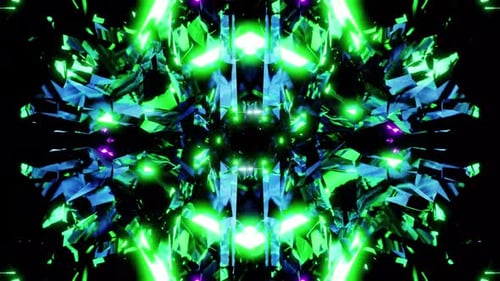 Kaléidoscope lumineux rapide Vj Loop Background 4K