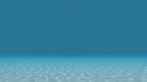 Calm Underwater Ocean Floor with Sunlight Ripples