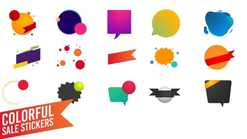 Dynamic Animated Sale Stickers and Promotional Badges