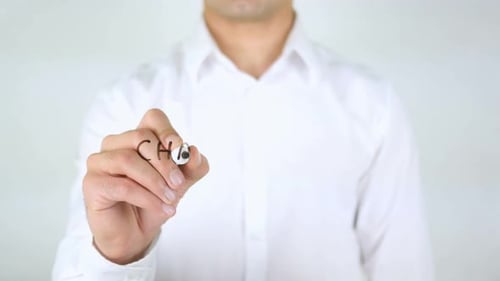 Man Writes Change the World on Glass