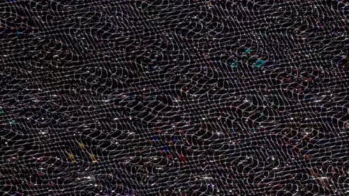 Abstract Glitch Wavy Lines Digital Background