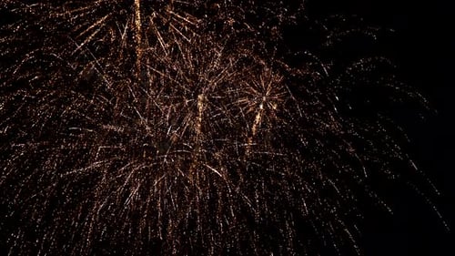 Amazing Holiday Fireworks in the Night of Independence Day