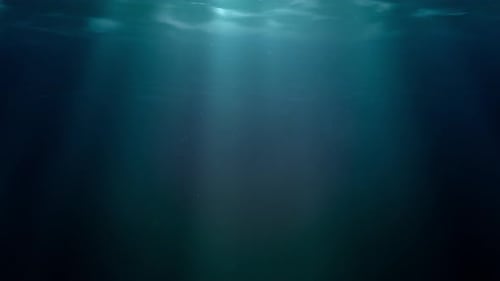 Seamless Loop of Underwater Sun Rays and Water Ripples