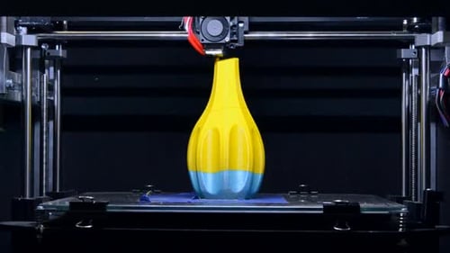 3D-Drucker arbeitet Nahaufnahme