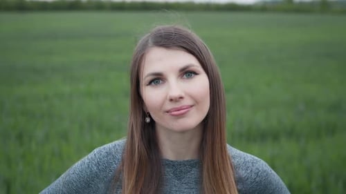 Portrait of Beautiful Woman Smiling and Living Confidently Female Healthy Living