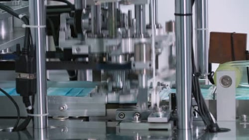 Face Mask Production Line in Modern Factory