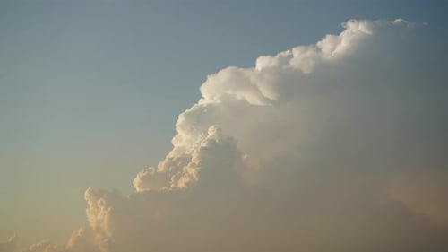 Blue Sky White Clouds Background Timelapse