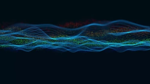 abstract technology digital particle wave background. Vd 102