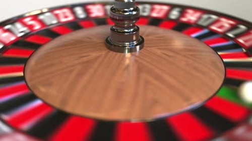 Casino Roulette Wheel Ball Hits Zero